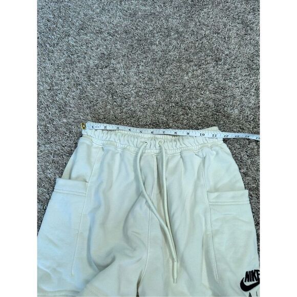 Nike Air Sportswear Terry Cloth Sweat Shorts Women's XS Pull On Cream High Rise - Picture 6 of 8